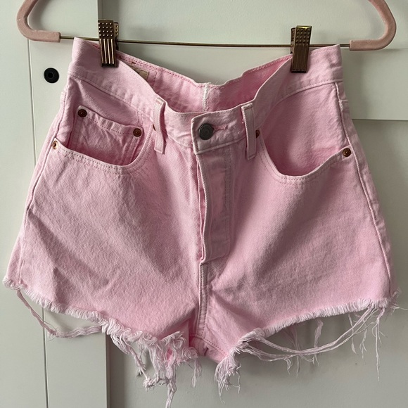 Levi's Pants - Levi's Pink Denim Cutoff Jean Shorts